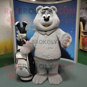 Grauer Golfbag Maskottchen...