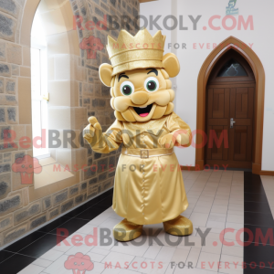Gold Irish Castle mascot...
