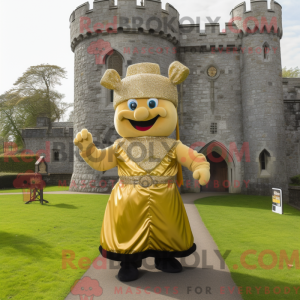 Goldenes Maskottchenkostüm...