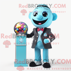 Cyan Gumball Machine maskot...