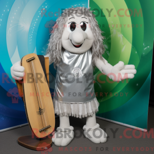 Sølv Celtic Harp maskot...
