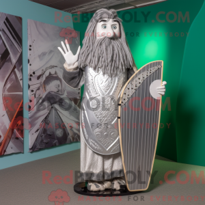 Sølv Celtic Harp maskot...