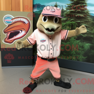 Pink Salmon-mascottekostuum...