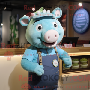Costume mascotte de Cyan...