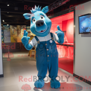 Máscara Cyan Sow com figura...