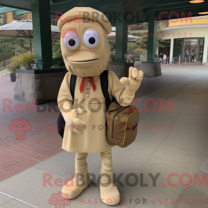 Tan Shrimp Scampi mascot...