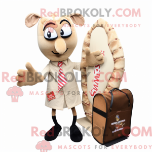 Tan Shrimp Scampi mascot...