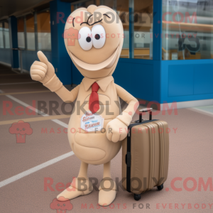 Tan Shrimp Scampi mascot...
