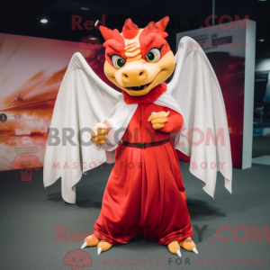 Red Dragon-mascottekostuum...