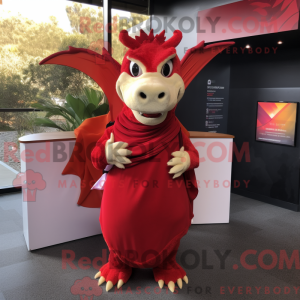Figura de dragão vermelho...