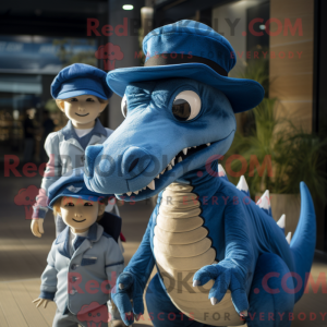 Personaggio mascotte blu...