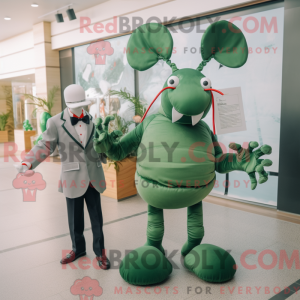 Forest Green Lobster mascot...