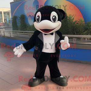 Killer Whale mascot costume...