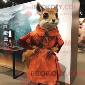 Rust Flying Squirrel mascot...