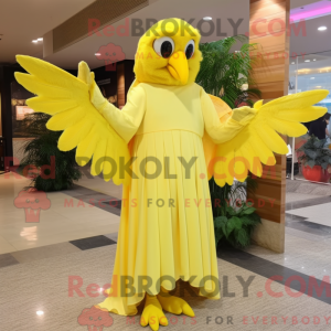 Lemon Yellow Harpy mascot...