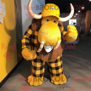 Gull Mammoth maskot drakt...