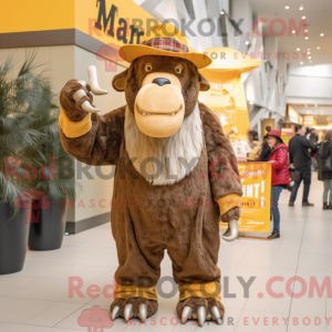 Gull Mammoth maskot drakt...