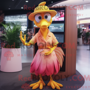 Máscara Gold Flamingo com...