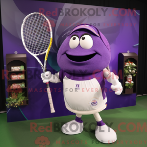 Paars tennisracket...