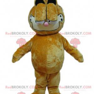 Mascote Garfield famoso desenho animado gato laranja -