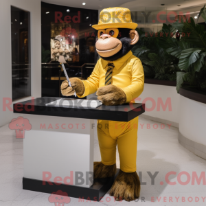 Gold Chimpanzee mascot...