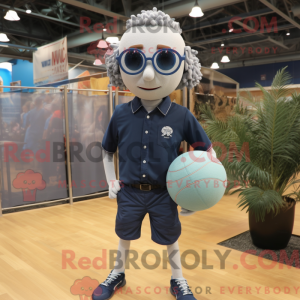 Navy Volleyball Ball maskot...