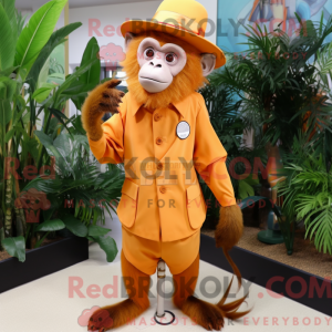 Oranje kapucijnen aap...