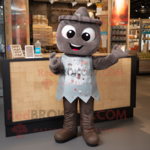 Gray Chocolate Bar maskot...