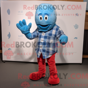 Sky Blue Lobster maskot...