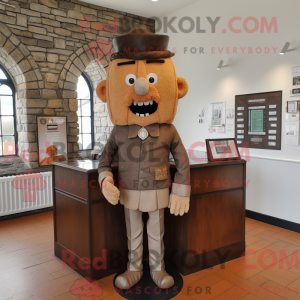 Brown Irish Castle mascot...