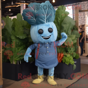 Blue Beet-mascottekostuum...