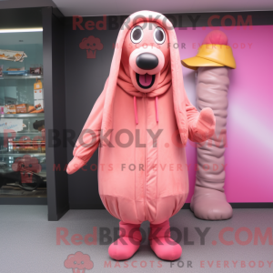 Postava maskota Pink Hot...