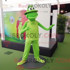 Lime Green Stilt Walker...