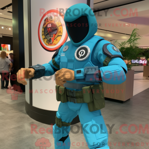 Turquoise Gi Joe mascot...