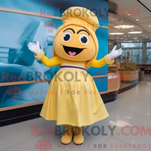 Gul Bagels maskot kostume...