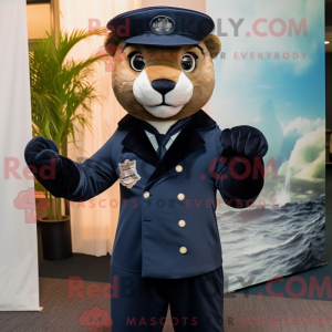 Navy Jaguarundi maskot...