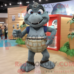 Grå skildpadde maskot...