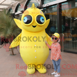 Lemon Yellow Salmon mascot...