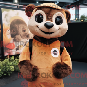 Brown Meerkat mascot...