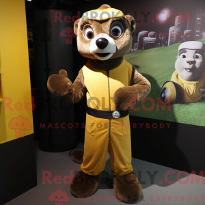 Brown Meerkat mascot...