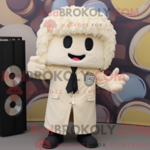 Fantasia de mascote Commando bege com blazer e presilhas de cabelo - Mascotes do Para Commando - REBROKO_355843 - RedBrokoly.com