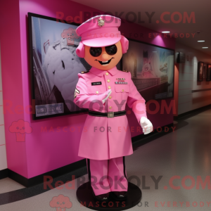 Rosa Maskottchenkostüm...
