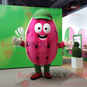 Magenta vandmelon maskot...