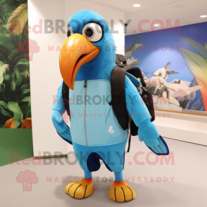 Sky Blue Toucan mascotte...