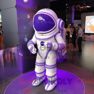 Lavendel astronaut maskot...