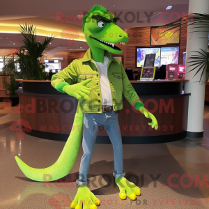 Limegrønn Deinonychus...