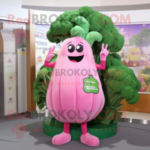 Roze Broccoli mascotte...