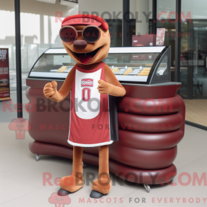 Maskotka Maroon Hot Dogs to...