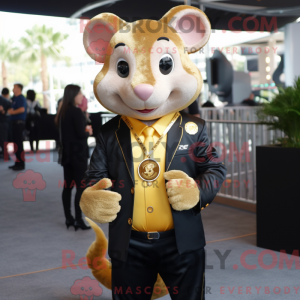 Gouden Rat-mascottekostuum...
