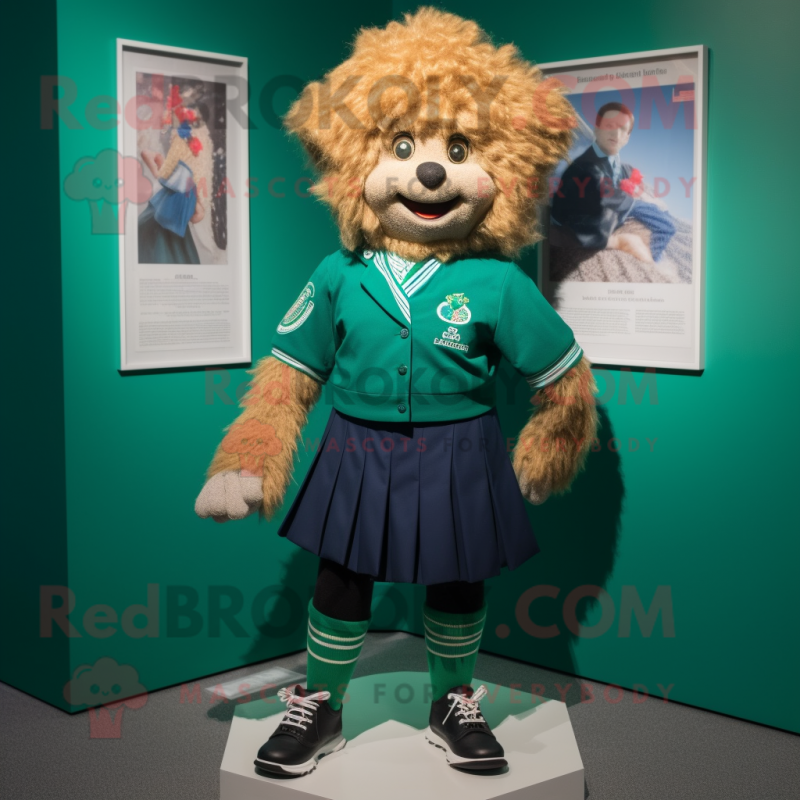 nan Irish Dancing Shoes mascot costume character dressed with a Bermuda Shorts and Lapel pins